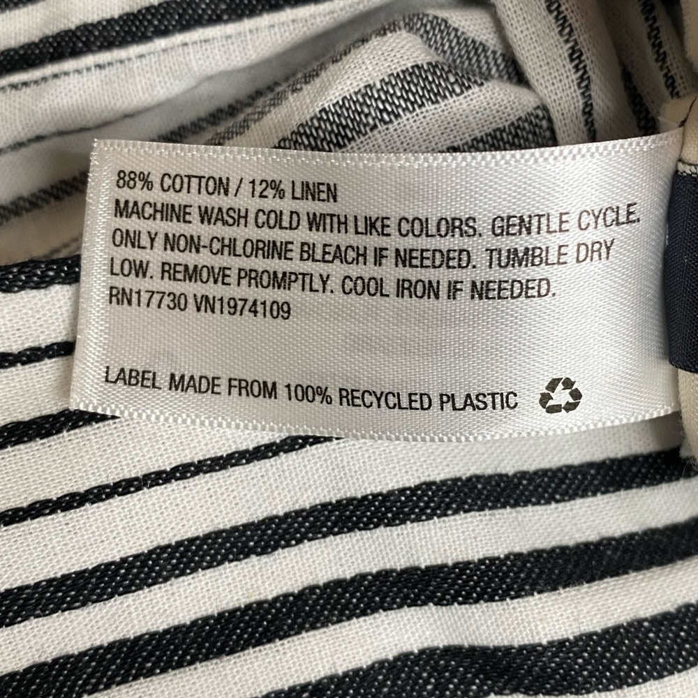 Universal Thread Cotton Linen Button Black and Wh… - image 6